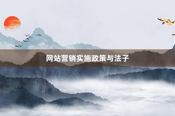 网站营销实施政策与法子
